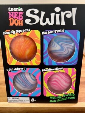 🔥🌀Authentic teenie NeeDoh Swirl-4 Pack